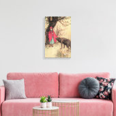 Klassieke Rode Riddertje door Warwick Goble Canvas Afdruk (Insitu (Woonkamer))