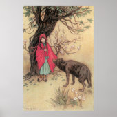 Klassieke Rode Riddertje door Warwick Goble Poster (Voorkant)