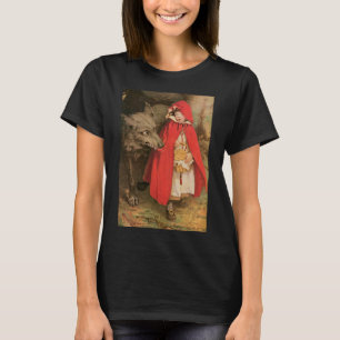 Klassieke Rode Riddertje en de Grote Boze Wolf T-shirt