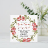 Klassieke rode rode rode rode rode rode roze Vrijg Kaart (Staand voorkant)