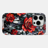 Klassieke rode roos boeket schilderij Case-Mate iPhone case (Achterkant (horizontaal))