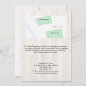 Klassieke Rode Roos op het uitnodigen van het Vell Kaart (Achterkant)