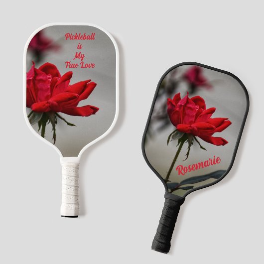 Klassieke Rode Rose Floral Pickleball is mijn ware Paddle