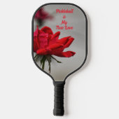 Klassieke Rode Rose Floral Pickleball is mijn ware Paddle (Achterkant)