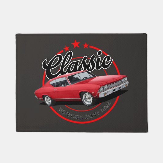 Klassieke Rode SS Deurmat (Voorkant)