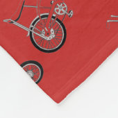 Klassieke rode stingRay Bike Bicycle Throw Blanket Fleece Deken (Hoek)