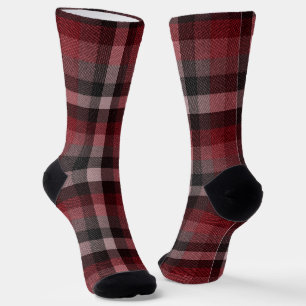 Klassieke rode Tartan Schotse ruit.  Sokken