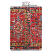 Klassieke Rode Turkse Perzische Oosterse Rug Heupfles (Achterkant)