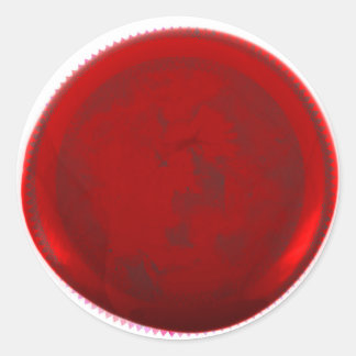 Klassieke rode wax envelop afdichting ronde sticker