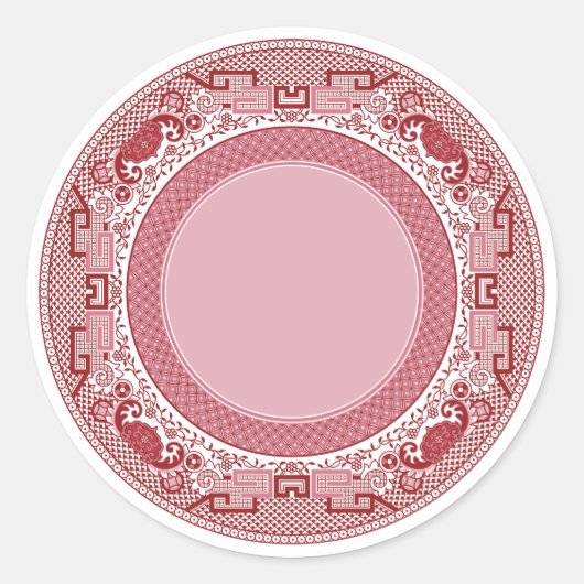 Klassieke Rode Wilg Stickers (Voorkant)