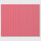 Klassieke rode witte strepen Kerstmis Cadeaupapier (Vlak)