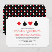 Klassieke Rode Zwarte Kaart Pakken Las Vegas Weddi (Voorkant / Achterkant)