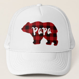Klassieke rode zwarte plaid Poppy beer cadeau voor Trucker Pet