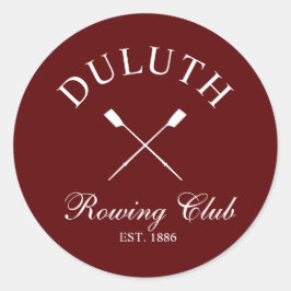 Klassieke Roeiclub Ronde Sticker