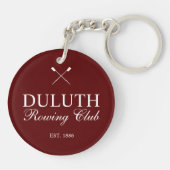 Klassieke Roeiclub Sleutelhanger (Achterkant)