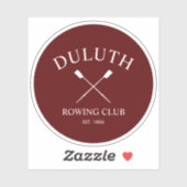 Klassieke Roeiclub Sticker (Vel)