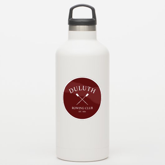 Klassieke Roeiclub Sticker (Waterfles)