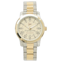 Klassieke Roman Numeriek Gold Tone Watch