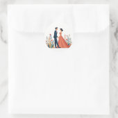 Klassieke Romance koppels Sticker (Tas)