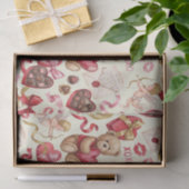 Klassieke Romantiek: Vintage Teddybeer Tissuepapier (Geschenk)