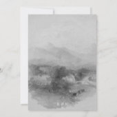 Klassieke romantische oude geld esthetische bruilo kaart (Achterkant)