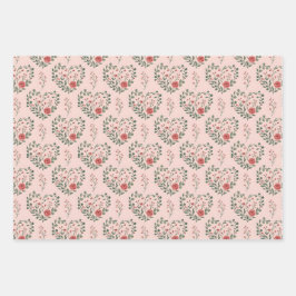 Klassieke romantische vintage roos inpakpapier vel