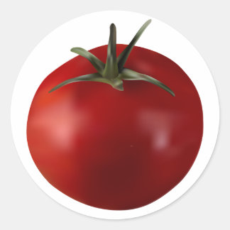 Klassieke ronddraaiende tomatensoort voor groenten ronde sticker