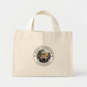 Klassieke Ronde Afstudeer Moderne Script Kleine Mini Tote Bag (Voorkant)