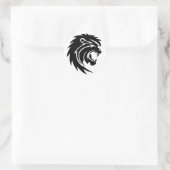 Klassieke ronde draaikolk sticker (Tas)