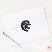 Klassieke ronde draaikolk sticker (Envelop)