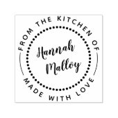 Klassieke ronde gemaakt met liefdeskoken of bakken zelfinktende stempel (Design)