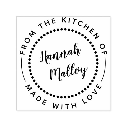 Klassieke ronde gemaakt met liefdeskoken of bakken  zelfinktende stempel (Design)