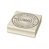 Klassieke Ronde Logo Familie Naam Rubber Stempel (Stempel)