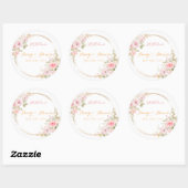 Klassieke ronde moslim bruiloft stickers (Vel)