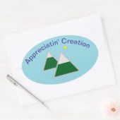 Klassieke ronde Natuur thema Stickers (Envelop)
