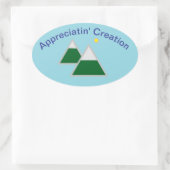 Klassieke ronde Natuur thema Stickers (Tas)