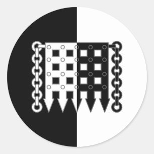 Klassieke ronde over de barony van Lions Gate Popu Sticker