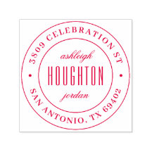 Klassieke ronde scriptnamen Retouradres