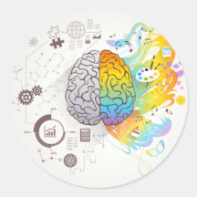 Klassieke ronde sticker