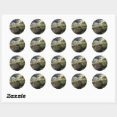 Klassieke ronde sticker (Vel)