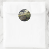 Klassieke ronde sticker (Tas)