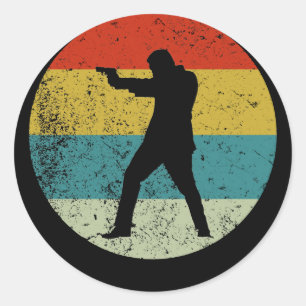 Klassieke ronde sticker