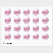 Klassieke ronde sticker (Vel)