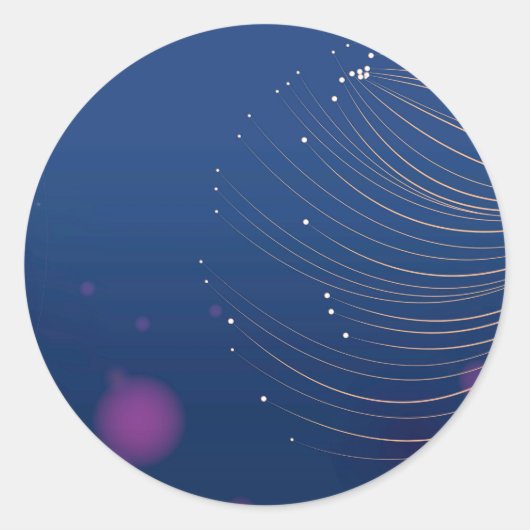 Klassieke ronde sticker (Voorkant)