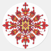 Klassieke ronde sticker (Voorkant)