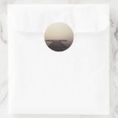 Klassieke ronde sticker (Tas)