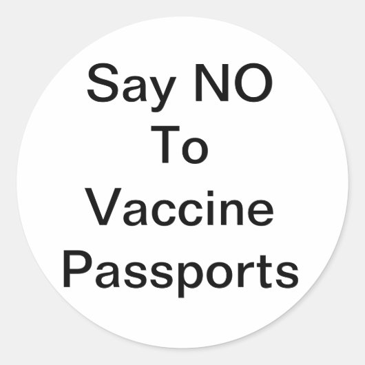 Klassieke ronde sticker (Voorkant)