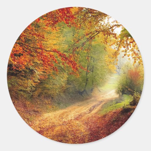 Klassieke ronde sticker (Voorkant)