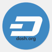 Klassieke ronde sticker (Voorkant)