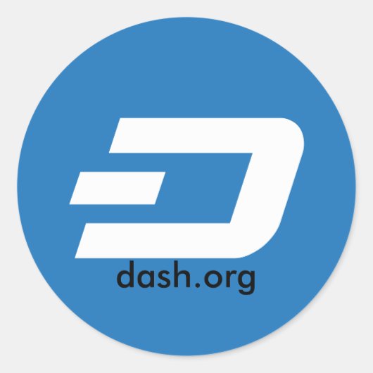 Klassieke ronde sticker (Voorkant)